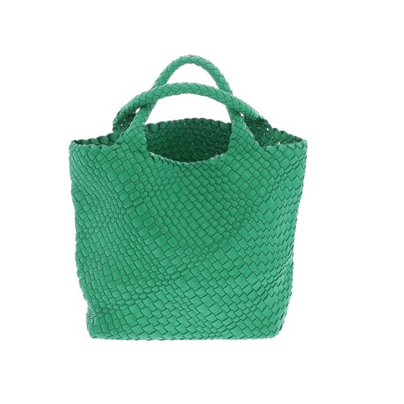 Green Vegan Leather Tote Bag - Picture 4 of 7